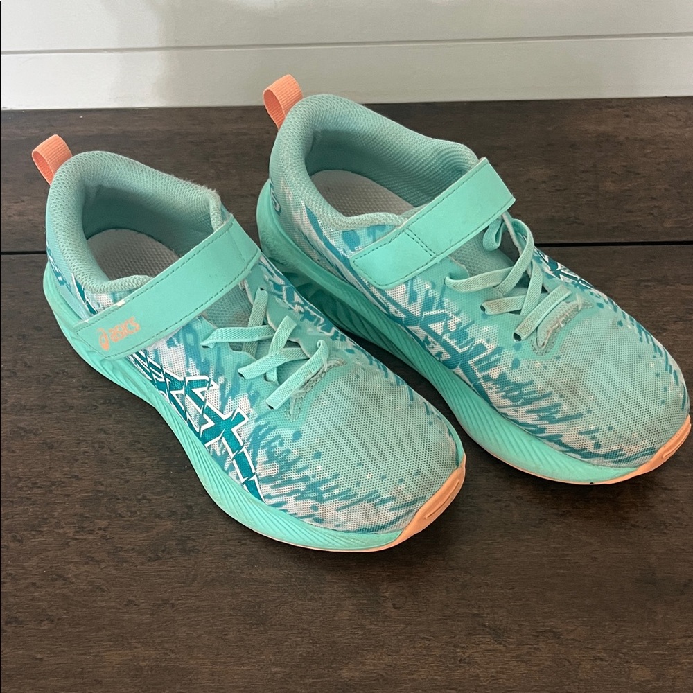 ASICS Kids' Aqua & Coral Athletic Sneakers